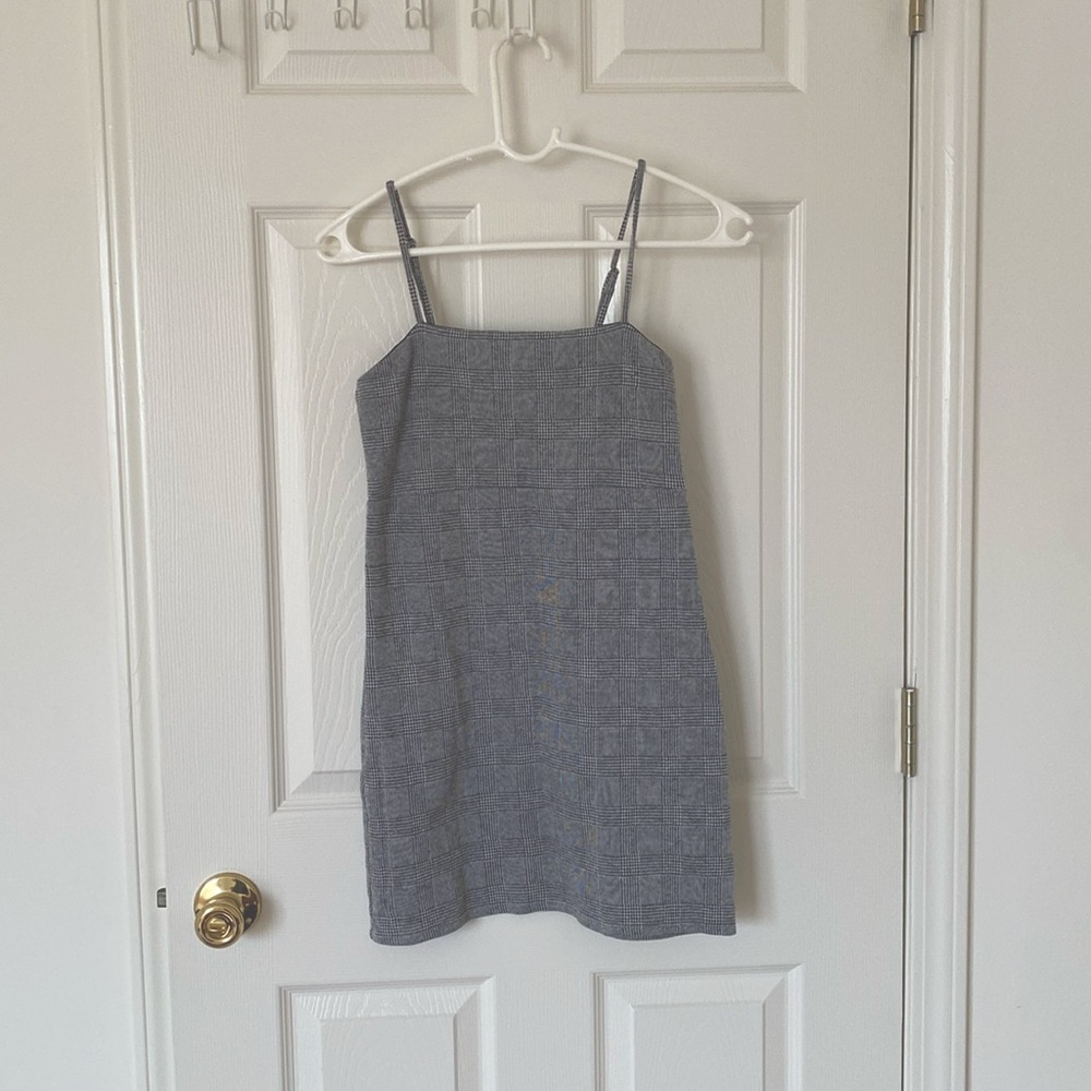 F21 plaid mini dress